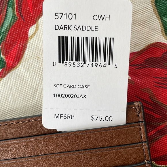 Men’s Coach Leather Card Case - Picture 2 of 4